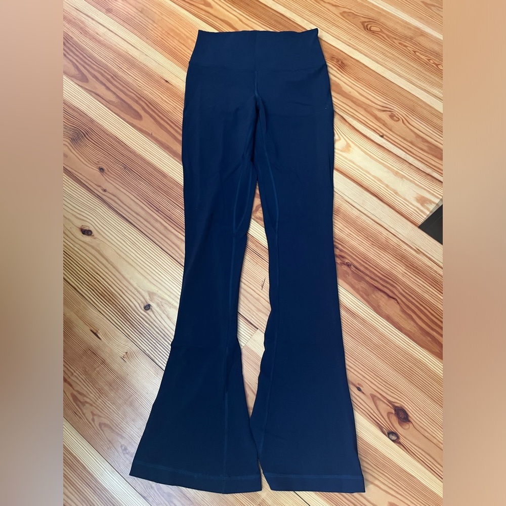 Navy Lululemon align high rise mini-flare pant regular